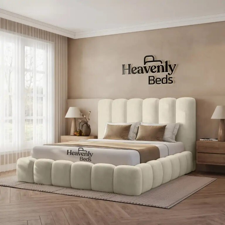 Jade Upholstered Bed Frame With High Sides