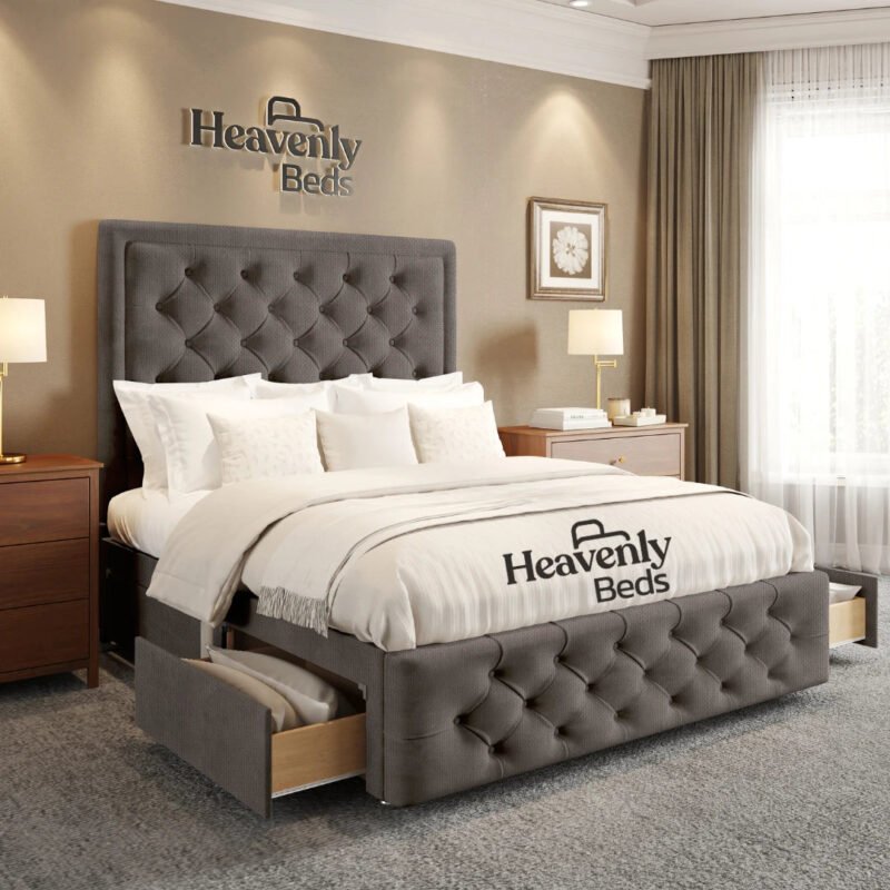 Oklahoma Luxury Upholstered Wingback Bed…