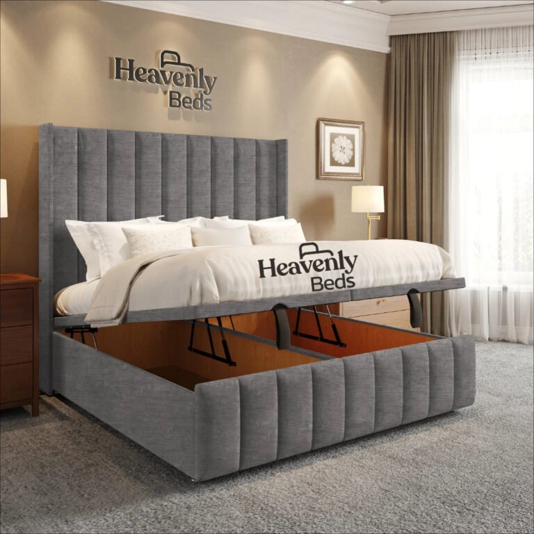New Mexico Premium Upholstered King Bed…