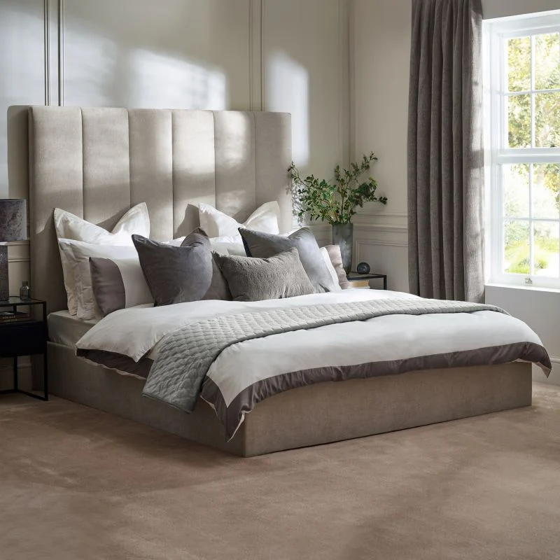 Virginia Luxury Panel Upholstered Bed Frameame