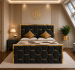 Honey Combe Upholstered Bed