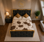 Honey Combe Upholstered Bed - Image 3