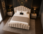 Elegant Step Upholstered Bed - Image 4