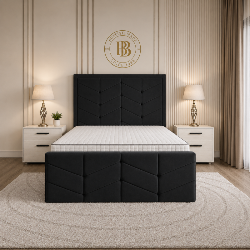 Leicester Upholstered Ottoman Bed