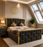 Honey Combe Upholstered Bed - Image 2