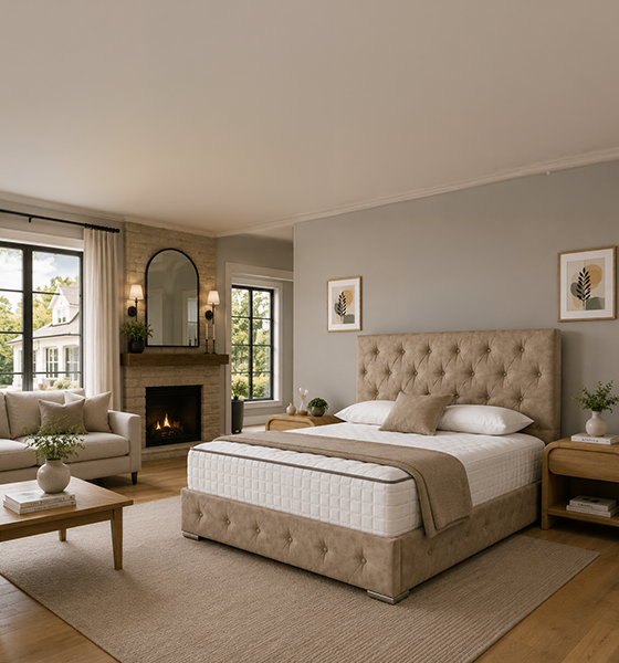 Casablanca Upholstered Ottoman Bed