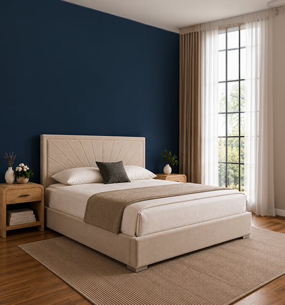 Century Upholstered Ottoman Bed