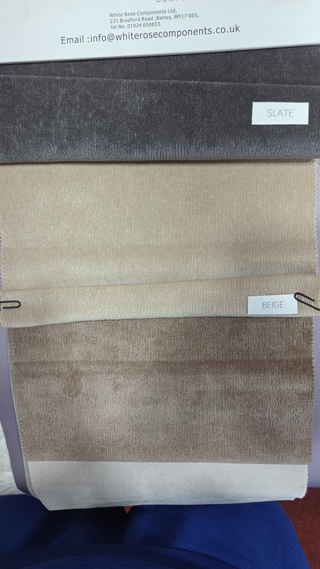 Beige fabric swatch