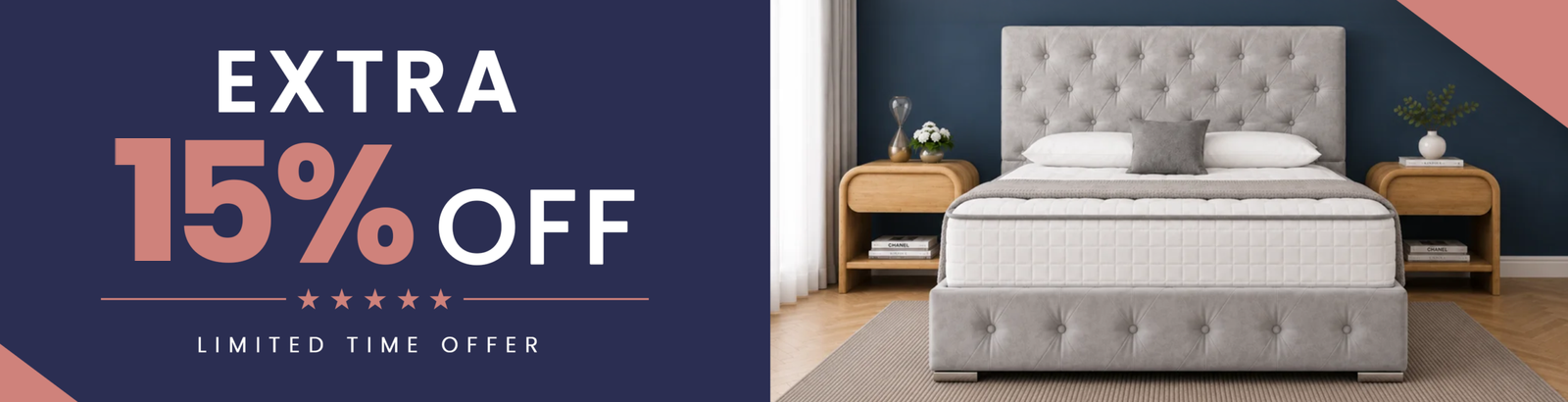 Extra 15% off, limited time offer